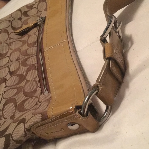 COACH Vintage Handbag Purse / Bag, Authentic, Brown and Gold - Picture 11 of 11